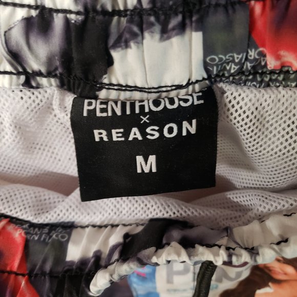 PENTHOUSE Magazine Cover Shirt & Swimsuit bottom X REASON ~ Men’s Medium - Picture 5 of 14